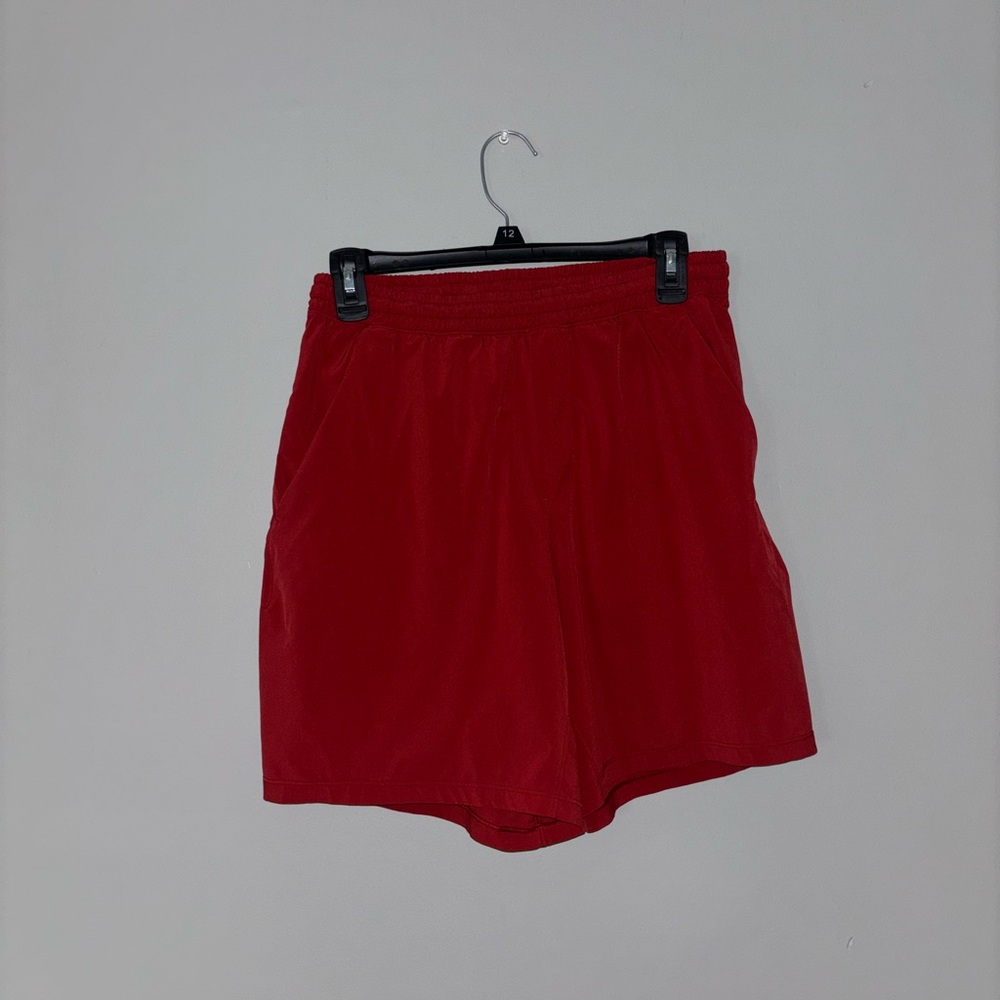 Red Lululemon Athletic Shorts, Medium 7 in inseam